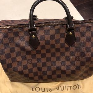 Authentic Louis Vuitton Speedy 35 Damier Ebene